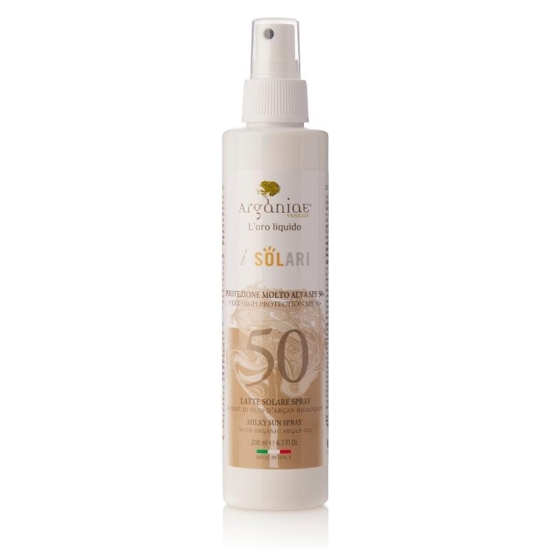 Mlečni sprej za sončenje visoka zaščita SPF50+